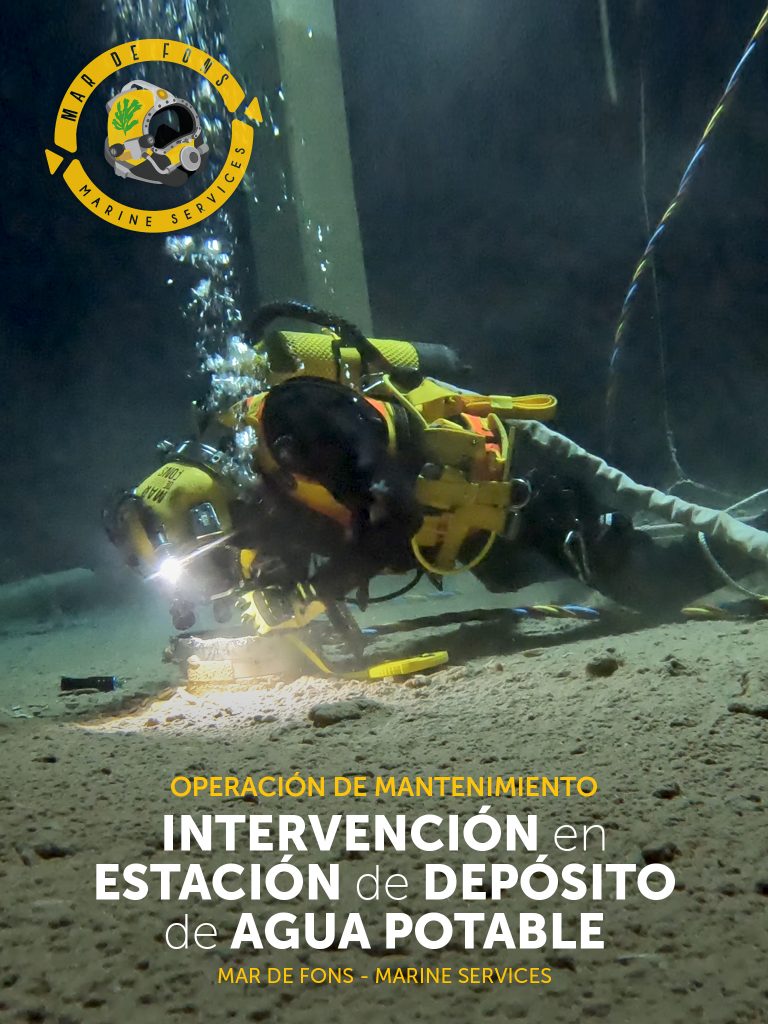 Mantenimiento y reparación en depósito de agua potable - Mar de Fons Marine Seervices